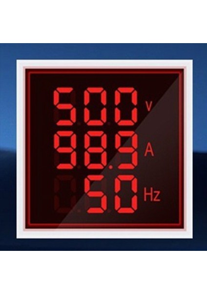 3x LED Dijital Voltmetre Ampermetre Hertz Metre AC6-500V Sinyal Işıkları Gerilim Akım Frekans Ölçer Göstergesi Test Cihazı Kırmızı (Yurt Dışından) fiyatları
