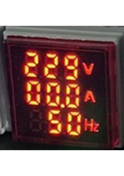 3x LED Dijital Voltmetre Ampermetre Hertz Metre AC6-500V Sinyal Işıkları Gerilim Akım Frekans Ölçer Göstergesi Test Cihazı Kırmızı (Yurt Dışından) fırsatları