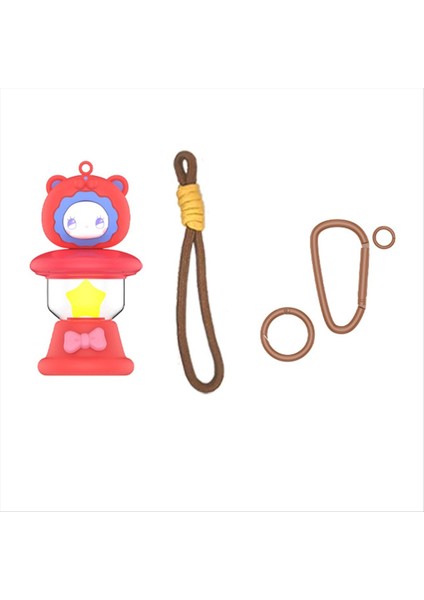 Hava Etiketi Anti-Kayıp Cihaz Gece Lambası Kolye Koruyucu Kapak Karikatür Sevimli Çocuk Çift Toz Geçirmez Depolama Kaplan (Yurt Dışından)