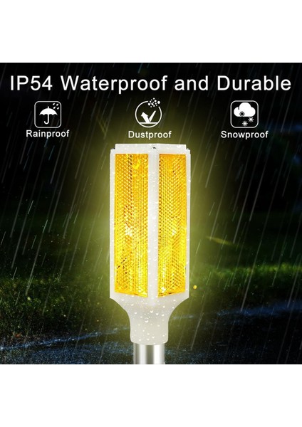 4 Adet Güneş Işıkları Açık Su Geçirmez Araba Yolu Işaretleyicileri 2 Aydınlatma Modu ile Yansıtıcı Uyarı Flaş Işığı Mavi (Yurt Dışından) indirimleri