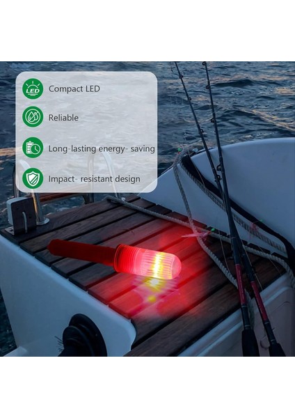 3 Adet Tekne Fişekleri, Deniz LED Fişekleri, Su Geçirmez Tekne Güvenlik Kiti Balıkçı Teknesi Için Acil Durum Sinyalleri, Şamandıralar (Yurt Dışından) indirimleri
