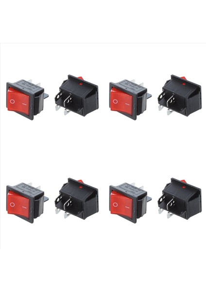 8 Adet Kcd4 Dpst On-Off 4 Pinli Rocker Tekne Anahtarı 15A/20A Ac 250V/125V (Yurt Dışından)