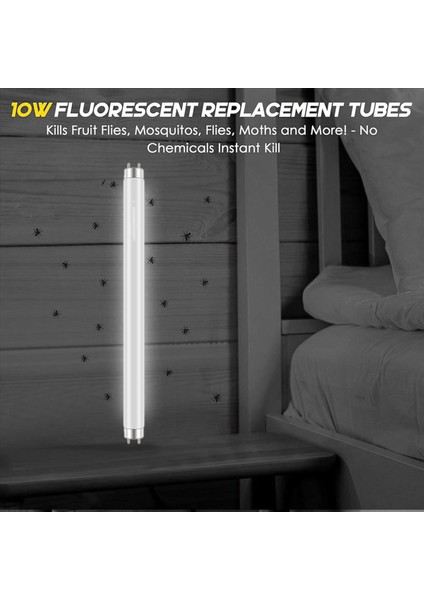 8 Paket Böcek Tuzağı Yedek Ampuller 10W 20W Kapalı Böcek Tuzağı Bl T8 F10W 13 Inç Işık Tüpü Aspectek Liba (Yurt Dışından) fırsatları