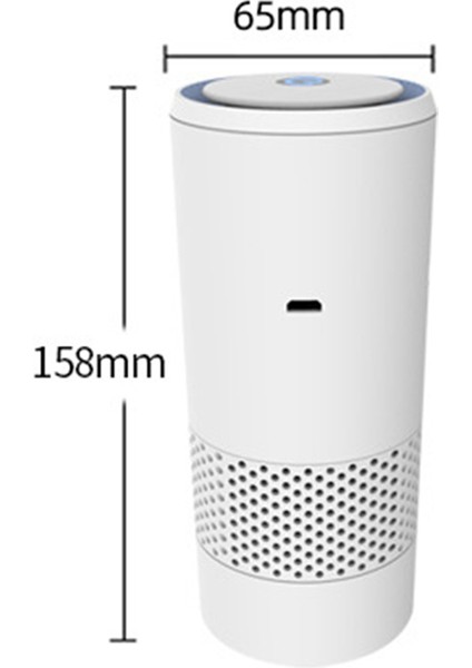 Mini Taşınabilir Hava Temizleyicileri, Hava Kalitesi Göstergesi ve Ev Araba Yatak Odası Ofis Hava Temizleyici Için Negatif Iyon Fonksiyonu (Yurt Dışından) modelleri
