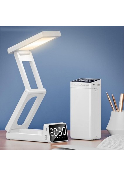Çok Fonksiyonlu Sessiz Çalar Saat Katlanır Taşınabilir Tasarım Gece Okuma Seyahat Için Gece Lambası Özelliği (Yurt Dışından) fiyatları