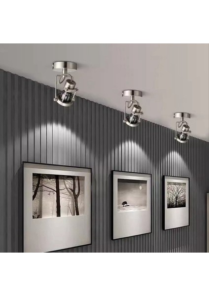 LED Spot Monteli Spot Işık Ortaçağ Endüstriyel Tarzı Tavan Lambası Ayarlanabilir Açı Boyama Aydınlatma (Yurt Dışından) indirimleri