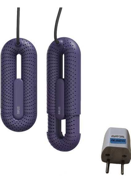 Sothıng Taşınabilir Ayakkabı Kurutucuları Kablolu Isıtmalı Ayakkabı Kurutucusu Deshumidificador Koku Giderici Teleskopik Ab Fişli Mor (Yurt Dışından)