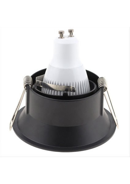 LED Tavan Işık Armatürleri Yuvarlak Kare Gömme MR16 GU10 Fikstür Siyah Ayarlanabilir LED Tavan Noktası Işık Çerçevesi Siyah (Yurt Dışından) indirimleri