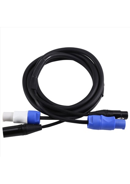 Esnek Powercon Combo Kablo 2 M Xlr DMX512 Güç Kombinasyon Kablosu 3 x 1 5mm Sahne Aydınlatma Hareketli Kafa Için (Yurt Dışından)
