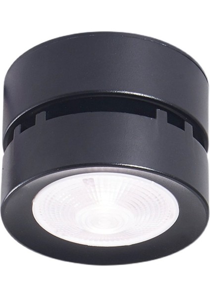 LED Sıva Katlanabilir Tavan Işık Spot 7W Ev Iş Siyah Için Monte Alüminyum Tavan Spotlar Lamba (Yurt Dışından)