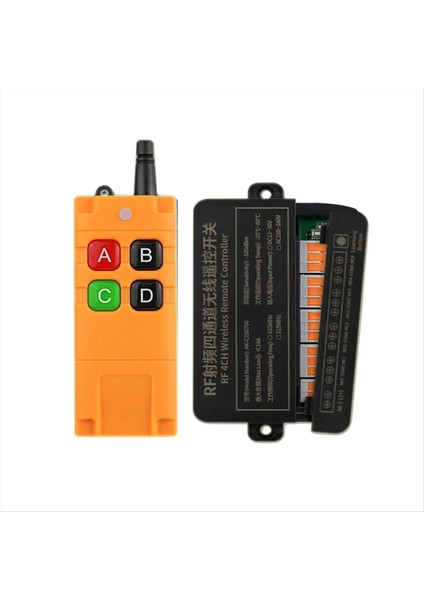 433MHZ Kablosuz Uzaktan Kumanda Anahtarı Evrensel 4ch Röle Alıcı Modülü Kapısı GARAGEDC12V-36V Rf Radyo Denetleyicisi A (Yurt Dışından)