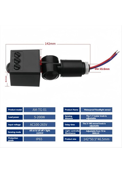 IP65 Açık Su Geçirmez Sokak Işık Sensörü Mikrodalga Radar Indüksiyon Anahtar Dedektörü Insan Araç Hareket Sensörü (Yurt Dışından) indirimleri
