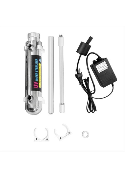 16W Paslanmaz Çelik Uv Su Sterilizatörü Ultraviyole Tüp Lamba Doğrudan Içme Dezenfeksiyon Akvaryum Balık Tankı Arıtma(Ab) (Yurt Dışından)