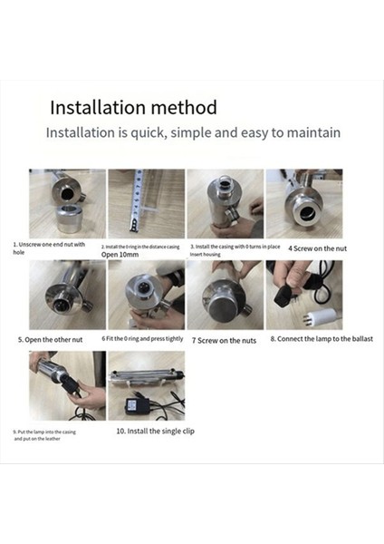 16W Paslanmaz Çelik Uv Su Sterilizatörü Ultraviyole Tüp Lamba Doğrudan Içme Dezenfeksiyon Akvaryum Balık Tankı Arıtma(Ab) (Yurt Dışından) indirimleri