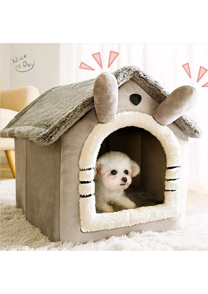 2x Kedi/köpek Yatağı Çıkarılabilir ve Yıkanabilir Katlanabilir Evcil Hayvan Uyku Yatağı Kedi Evi Köpek Kulübesi Köpek Evi Kapalı Kedi Yuvası S (Yurt Dışından) modelleri