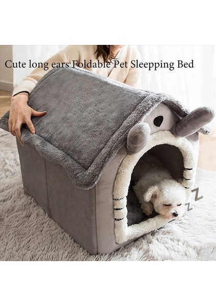 2x Kedi/köpek Yatağı Çıkarılabilir ve Yıkanabilir Katlanabilir Evcil Hayvan Uyku Yatağı Kedi Evi Köpek Kulübesi Köpek Evi Kapalı Kedi Yuvası S (Yurt Dışından) fırsatları