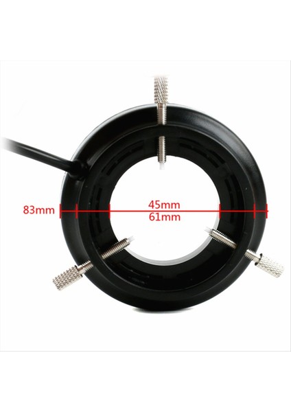 64 LED Halka Işık Lambası Stereo Mikroskop Video Kamera Işık Kaynağı Dört Bölgeli Dört Tekerlekten Çekiş Halka Işık Abd Plug (Yurt Dışından) modelleri