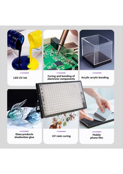 300W 395NM Ultraviyole Işık Taşınabilir LED Uv Kürleme Lambası Sla Dlp 3D Yazıcı, Reçine Pcb Onarımı, Dıy Projeleri Abd Fişi (Yurt Dışından) modelleri