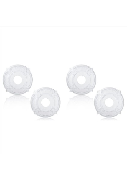 4 Parça Pu Tavan Madalyonu Dekoratif Tavan Vantilatörü Madalyonu Aydınlatma Armatürleri Için Tavan Vantilatörleri Avizeler 12 Inç Od (Yurt Dışından)