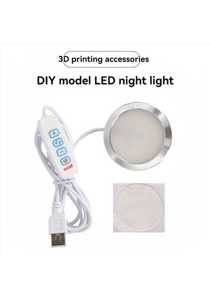 6x 3D Baskı Modeli LED Işık LED Spot 5 V Ultra-Ince Gece Lambası USB Ayarlanabilir LED Işık Garaj Seti Lambası (Yurt Dışından) indirimleri