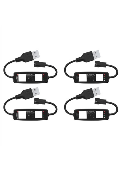 4x WS2812B LED Denetleyici Bluetooth App Kontrolü Müzik Denetleyicisi Için SK6812 WS2811 WS2812 LED Piksel Işık Şeridi USB 5 V (Yurt Dışından)