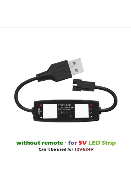 4x WS2812B LED Denetleyici Bluetooth App Kontrolü Müzik Denetleyicisi Için SK6812 WS2811 WS2812 LED Piksel Işık Şeridi USB 5 V (Yurt Dışından) fiyatları