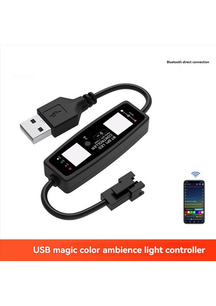 4x WS2812B LED Denetleyici Bluetooth App Kontrolü Müzik Denetleyicisi Için SK6812 WS2811 WS2812 LED Piksel Işık Şeridi USB 5 V (Yurt Dışından) modelleri