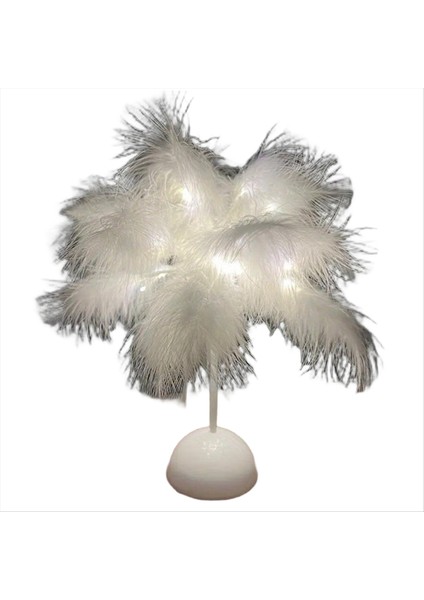 Masa Lambası Sıcak Beyaz Işık Ağacı Abajur Kız LED Düğün Dekoratif Işıklar Doğum Günü Ev Dekor (Yurt Dışından)