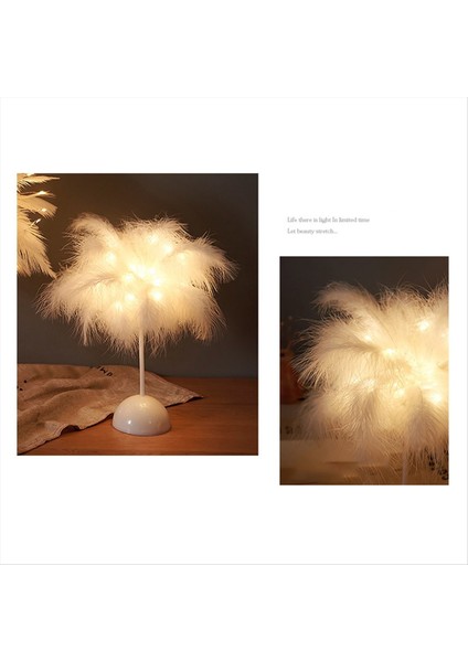 Masa Lambası Sıcak Beyaz Işık Ağacı Abajur Kız LED Düğün Dekoratif Işıklar Doğum Günü Ev Dekor (Yurt Dışından) modelleri