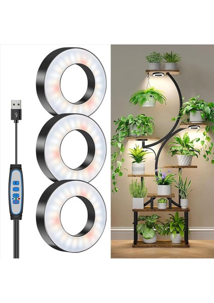 2x Iç Mekan Bitkileri Için Işıklar Büyütün 144 LED Tam Spektrum LED Bitki Büyümek Işık 5V/3A Dolap Altı Büyüme Lambası Abd Tak (Yurt Dışından) fiyatları