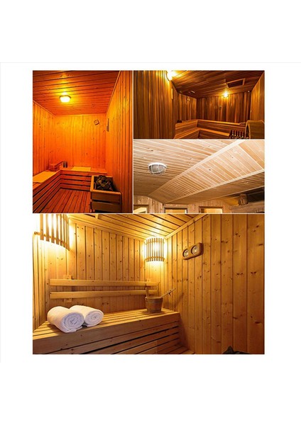 2x Oval Sauna Işık Buhar Geçirmez Patlamaya Dayanıklı Işık Lambası Sauna Buhar Odası Banyo Kullanımı Sauna Odası Nem Lambası (Yurt Dışından) indirimleri