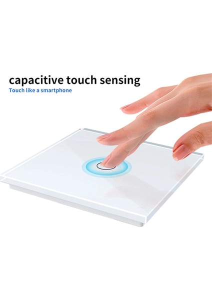 Avrupa AC100-240V Temperli Siyah Beyaz Cam Dokunmatik Anahtar Paneli Duvar Işık Sensörü Düğmesi Çetesi 10A Kesinti 1 Gang(Ab) (Yurt Dışından) fiyatları