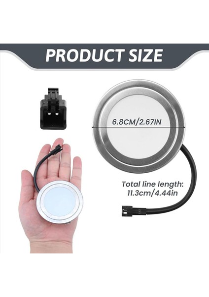 12V Dc 1 5W Davlumbaz Işıkları Sm Soket Delikli Dolap Soba LED Işık Beyaz Mutfak Davlumbaz Ampuller 4 Paket (Yurt Dışından) fırsatları