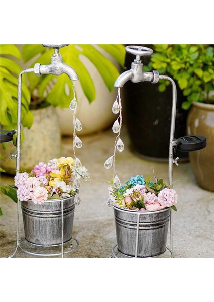 2x Güneş Enerjili Su Musluk Işıkları Su Geçirmez LED Ekici Lamba Veranda Yolu Geçit Çim Bahçe Için (Yurt Dışından) fırsatları