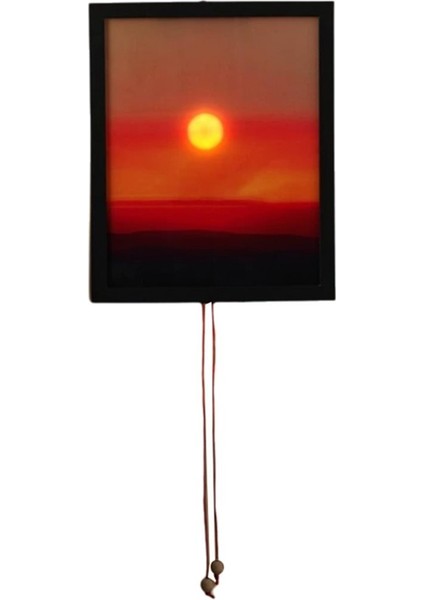 Gün Batımı Elle Çekilmiş Gece Lambası Hareketli Işık Gün Doğumu ve Gün Batımını Simüle Ediyor Ortam Aydınlatması Modern Funky Home (Yurt Dışından)