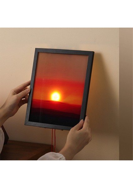 Gün Batımı Elle Çekilmiş Gece Lambası Hareketli Işık Gün Doğumu ve Gün Batımını Simüle Ediyor Ortam Aydınlatması Modern Funky Home (Yurt Dışından) fırsatları