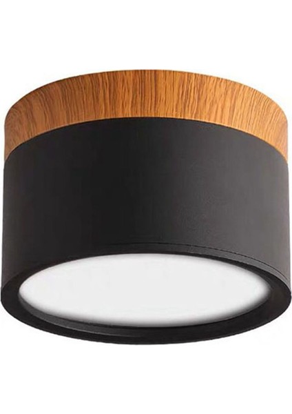 LED Sıva Üstü Tavan Armatür Kapalı Fuaye Oturma Odası Siyah Için Nordic Spot Işık (Yurt Dışından)