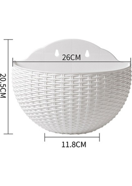 Pembe Büyük Balkon Askılı Plastik Saksı Sukulent Çiçek Saksısı Rattan Çiçek Saksısı (Yurt Dışından) fırsatları