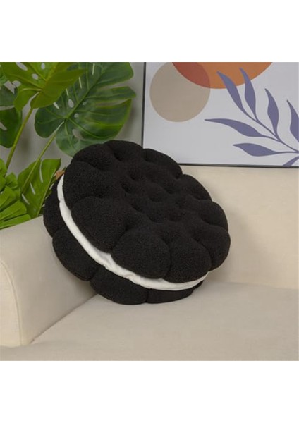 Yuvarlak Atma Yastığı Peluş Kurabiye Yer Minderi Bisküvi Kalın Oturma Minderi Yuvarlak Yer Yastığı Yoga Meditasyon Minderi-C (Yurt Dışından) fiyatları