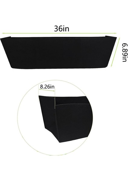 Saksılar Için 4 Adet 24 Inçlik Keçe Yedek Hindistan Cevizi Astarı, Asılı Sepetler Için Kumaş Astarlar, Dikdörtgen Dikim Kabı (Yurt Dışından)