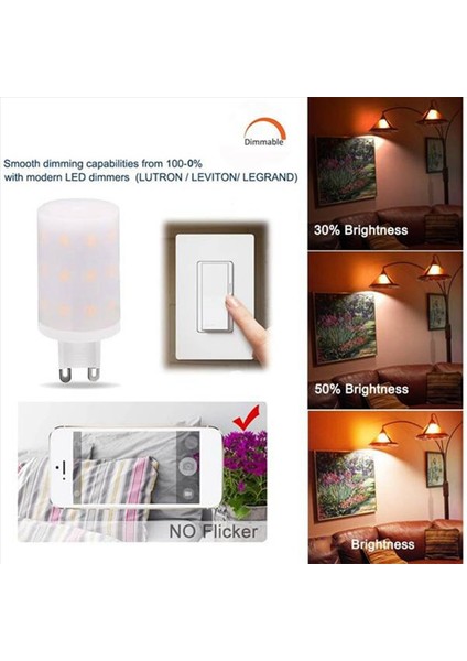 4x Tuya Wifi G9 Kısılabilir Akıllı Işık G9 6 W LED Lamba Ampulü Halojen Işık Ses Kontrolü Akıllı LED Ampuller 2 Adet Ab Tak (Yurt Dışından) fırsatları