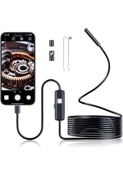 Type-C Endoskop Otg 7 0mm Borescope Muayene Kamerası IP67 Su Geçirmez Android Için 6 LED Işık ile Araba Motorunu Kontrol Edin (Yurt Dışından) fiyatları
