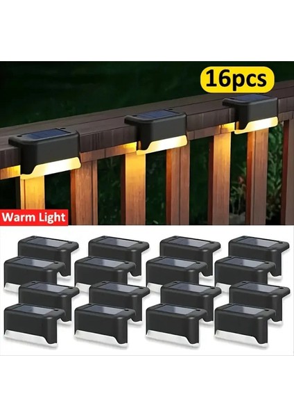 16 Adet Güneş Açık Güverte Işıkları Ticari Sokak LED Adım Işıkları Balkonlar Için Teraslar Merdivenler Çit Şeritleri (Yurt Dışından) fiyatları