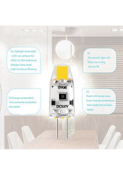 24PCS G4 LED Ampul 12V Dc Kısılabilir Cob LED G4 Ampul 15W Halojen Lambanın Değiştirilmesi Için 1 5W 360 Işın Açısı (Sıcak Beyaz) (Yurt Dışından) modelleri