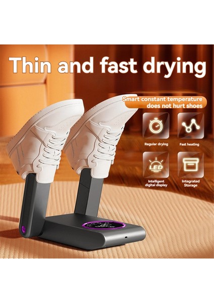 Ayakkabı Kurutma Makinesi Taşınabilir Elektrikli Ayakkabı ve Bot Kurutma Makinesi 180° Katlanabilir Tasarım Akıllı Ekran Ayakkabı, Eldiven, Şapka, Çorap, Abd Fişi (Yurt Dışından) modelleri