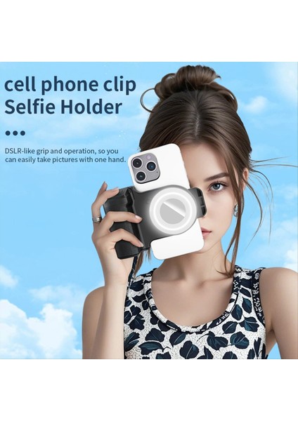 Dolgu Işığı ile Akıllı Telefon Selfie Kavrama Telefon Tutma Anti-Sarsıntı Selfie Kolu Cep Telefonu Fotoğrafçılığı Için Fotoğraf Braketi (Yurt Dışından) fiyatları
