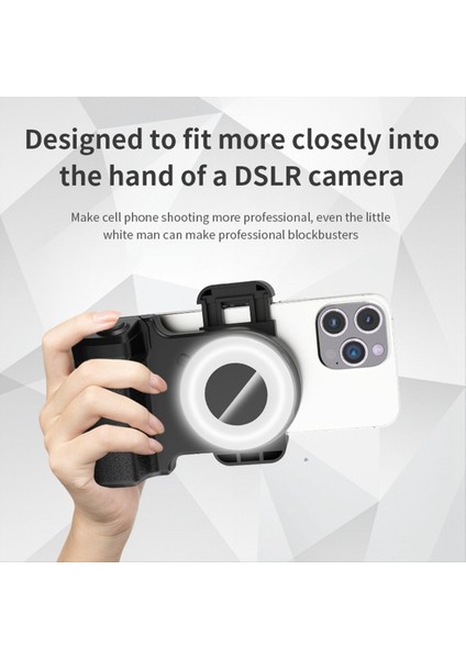 Dolgu Işığı ile Akıllı Telefon Selfie Kavrama Telefon Tutma Anti-Sarsıntı Selfie Kolu Cep Telefonu Fotoğrafçılığı Için Fotoğraf Braketi (Yurt Dışından) modelleri