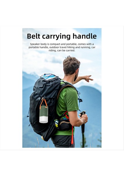 Kompakt ve Taşınabilir Bluetooth Tf Kart Aux Oynatma 5000MAH Işıklı IP66 Şarj Fonksiyonlu Bluetooth Hoparlör (Yurt Dışından) fırsatları