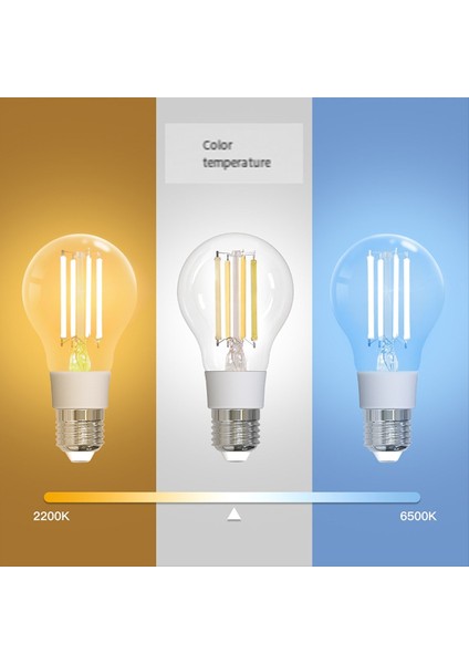 Tuya Wifi Akıllı Filament Ampul 7W LED Işık Lambası E27 Dimmable Aydınlatma 806LM Cct Akıllı Dimmable Kapalı Dekoratif Işık (Yurt Dışından) indirimleri