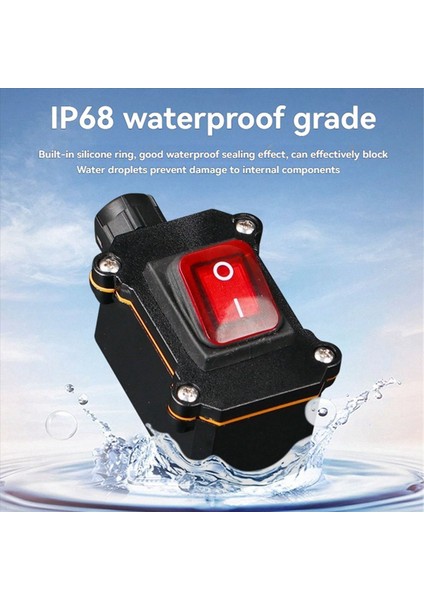 2x IP68 Su Geçirmez Tekne Rocker Anahtarı 12-24V 30A LED Işık Güç Düğmesi ile Su Geçirmez Anahtar Açma/kapama (Yurt Dışından) fırsatları